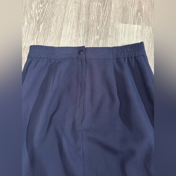 Sag Harbor Elegant Navy Blue Women's Skirt Vintage - Picture 7 of 9